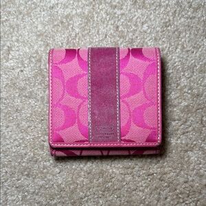 Y2K Vintage Pink Coach Wallet